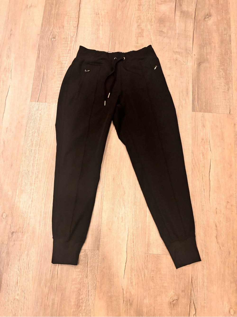 Calvin Klein Performance Black Tapered Joggers with Drawstring